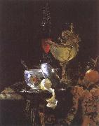 Still life with Chinese Porcelain Jar Willem Kalf